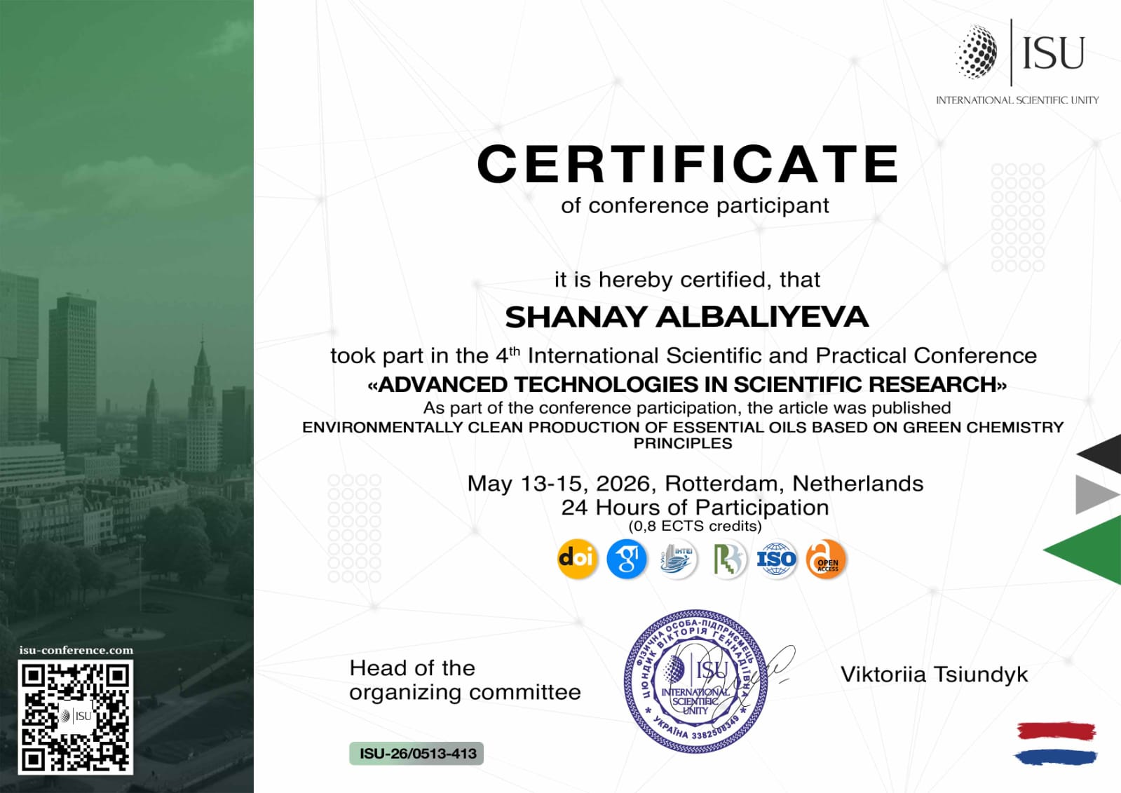 Specialists of the “Dendrology Garden” PLE took part in an international scientific conference